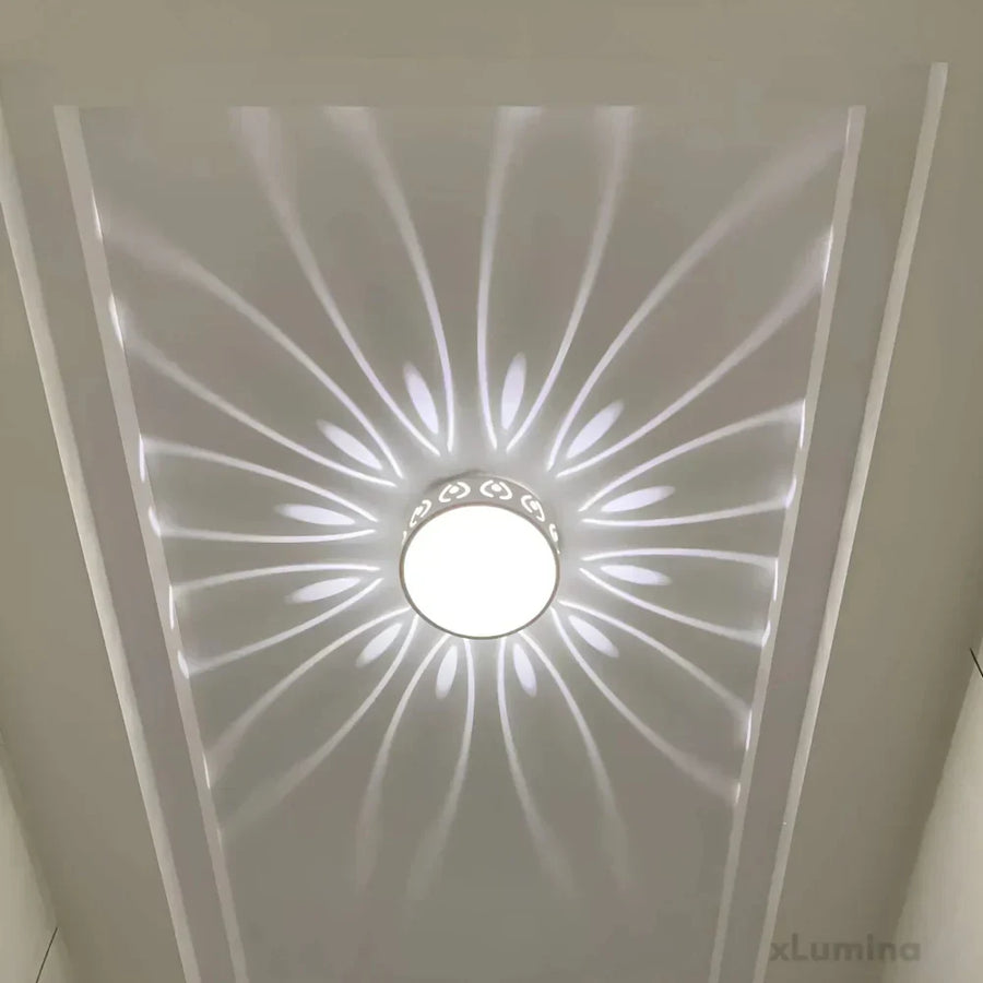 Full view of the modern energy-efficient LED ceiling light