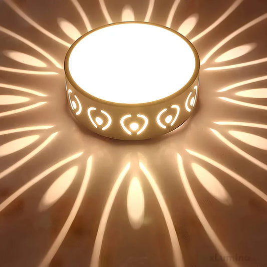 Modern LED ceiling light shown mounted on a ceiling