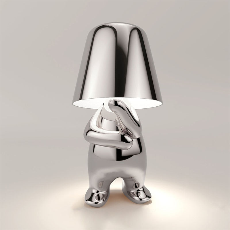 Table lamp shown in gold finish