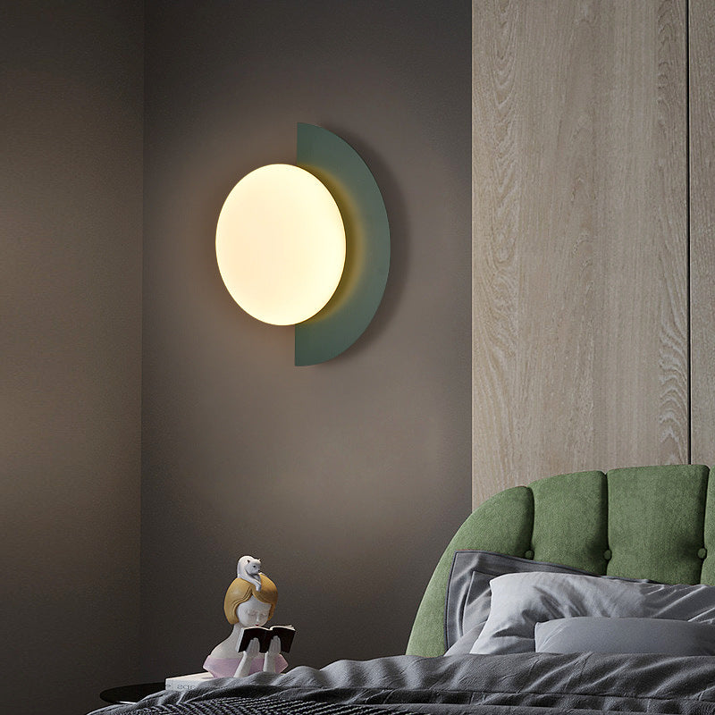 Wall lamp dimensions shown for size reference