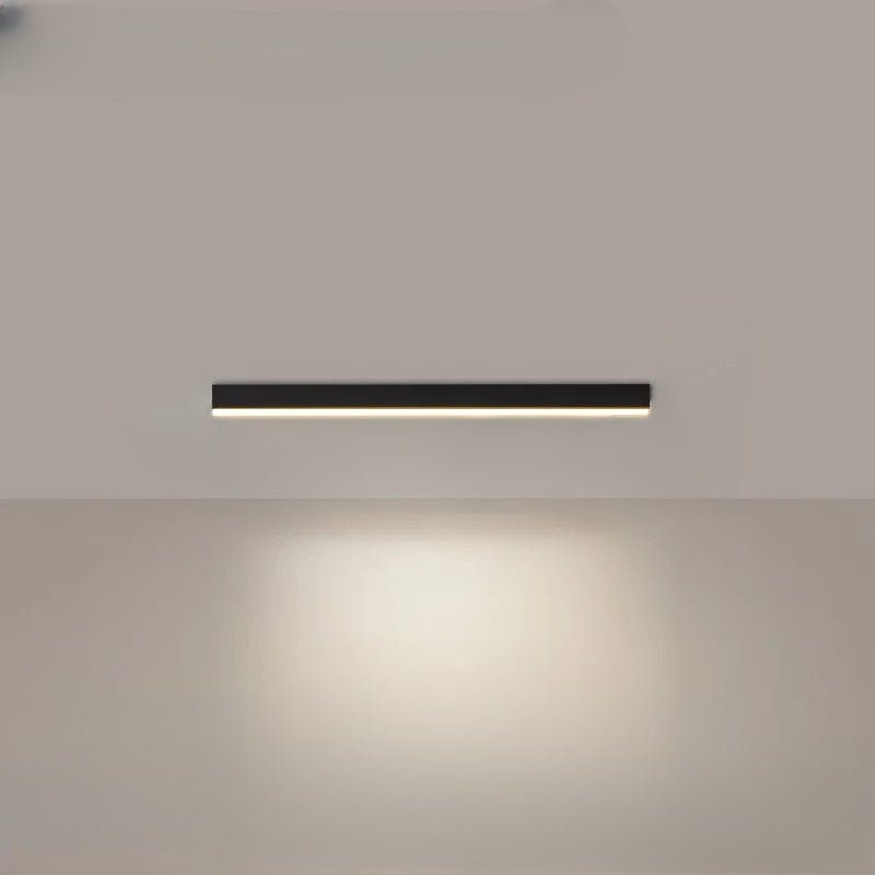 Linear LED ceiling light paired with modern furniture