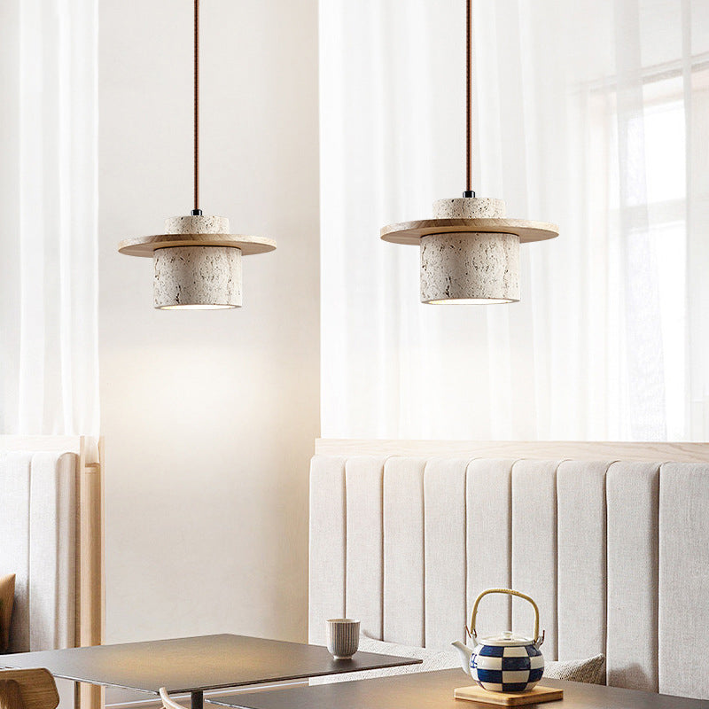Detail view of the lamp shade texture