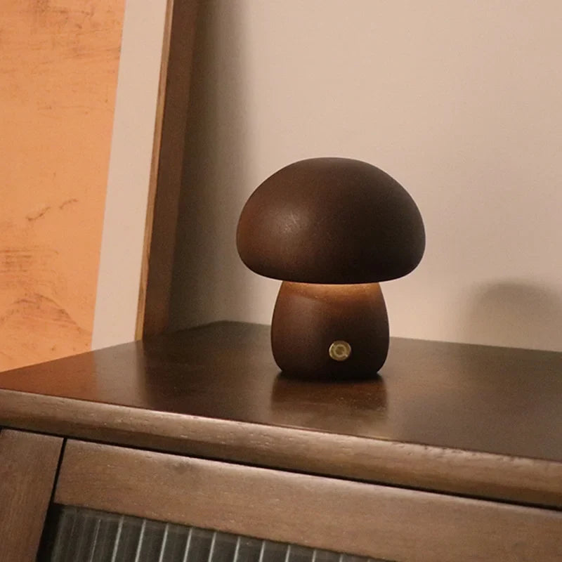 Detail of the lamp's shade and touch sensor