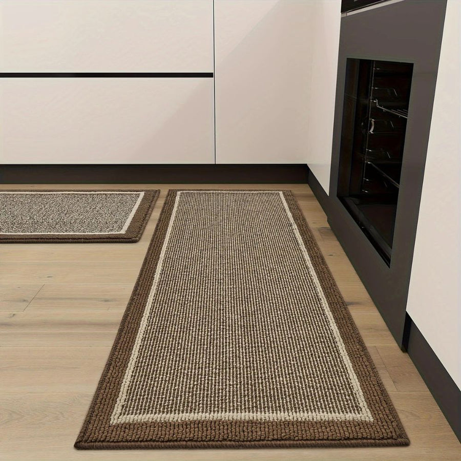 Knitted two-tone kitchen mat, photo 3