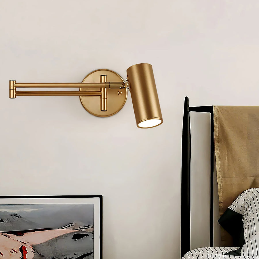 Front view of the minimalist LED wall sconce