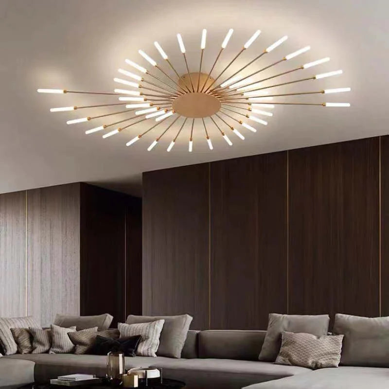 Close-up of the LED light source inside the fixture