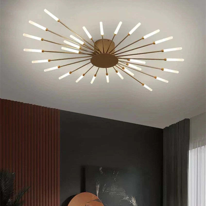 Ceiling light installed in a cozy living room setting