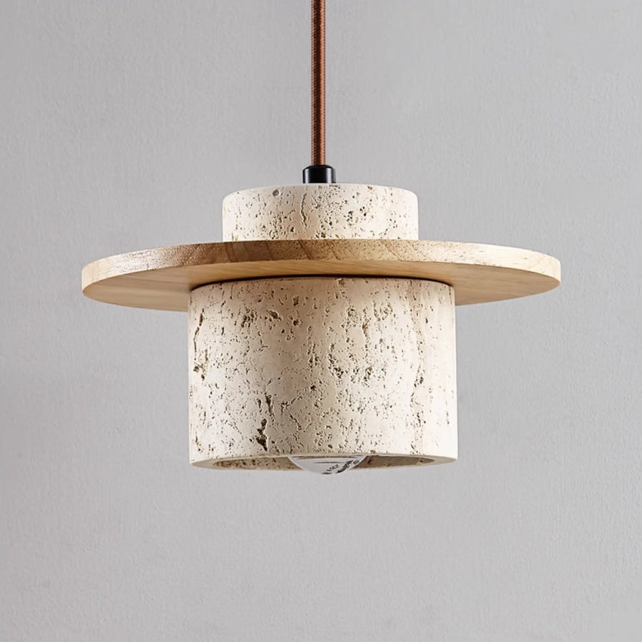 Full view of the pendant light against a plain background