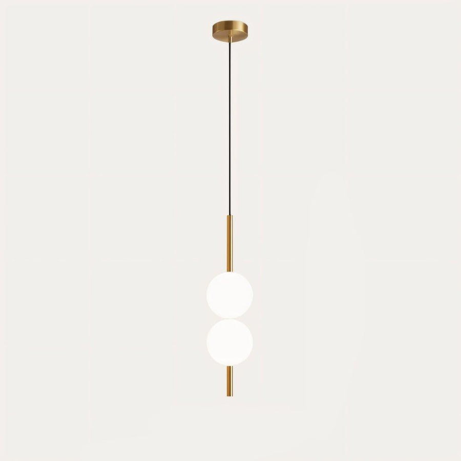 Front view of the minimalist globe pendant light