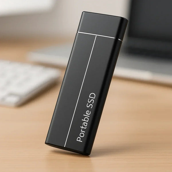 Portable SSD for high-capacity storage front view