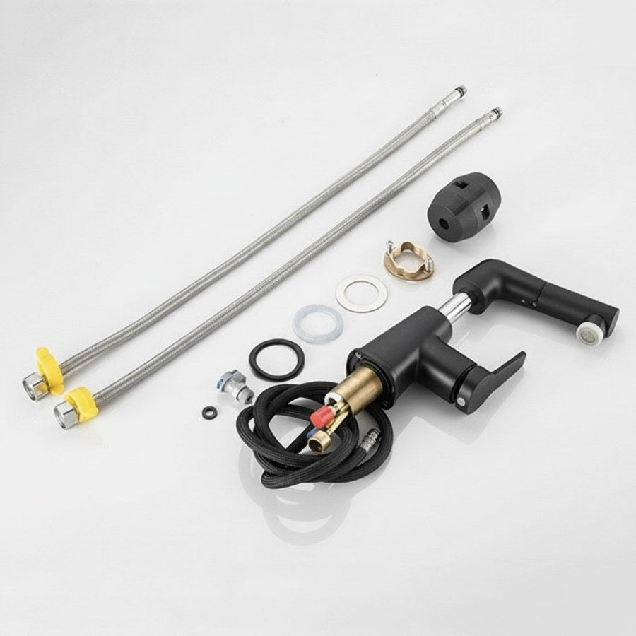 Sink faucet components included