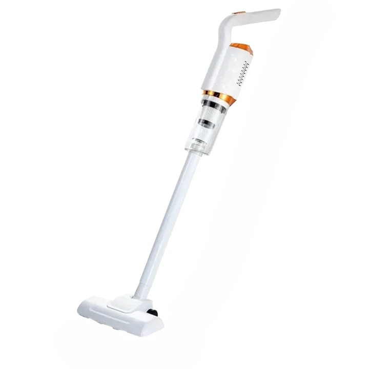 Side view of the cordless portable vacuum cleaner