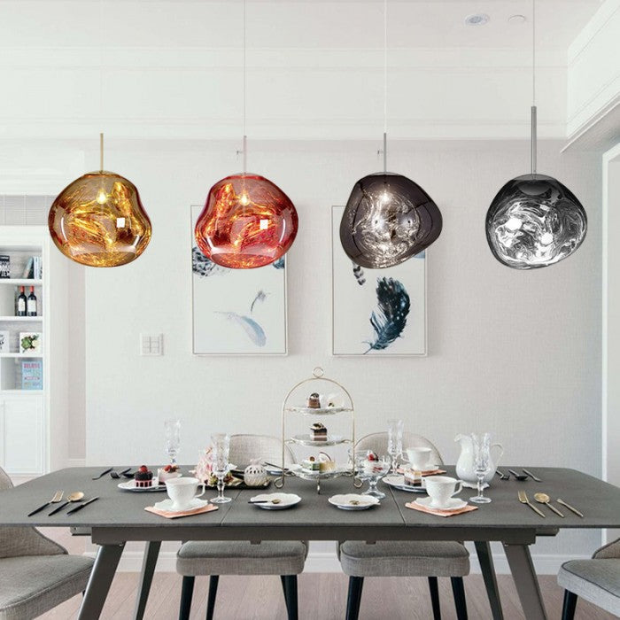 Full room scene featuring the pendant light as accent lighting