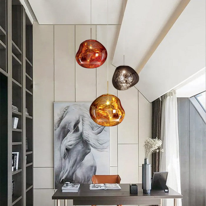 Top-down view of the pendant light shade