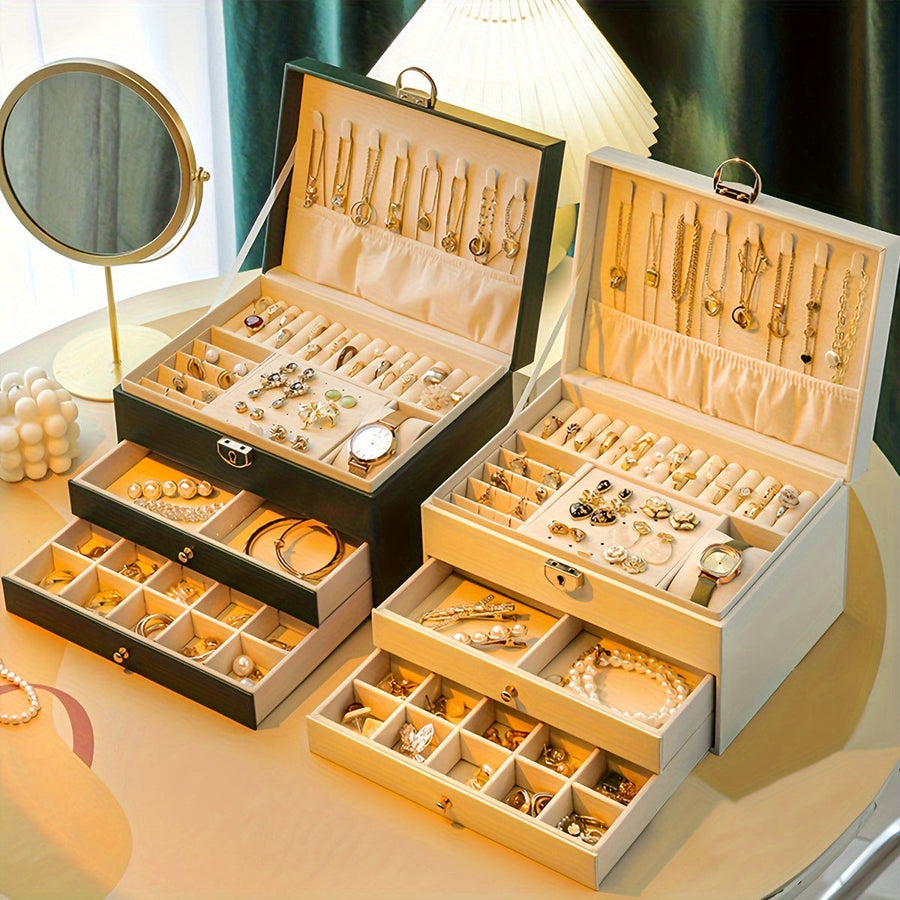 Close-up of the jewelry box drawer