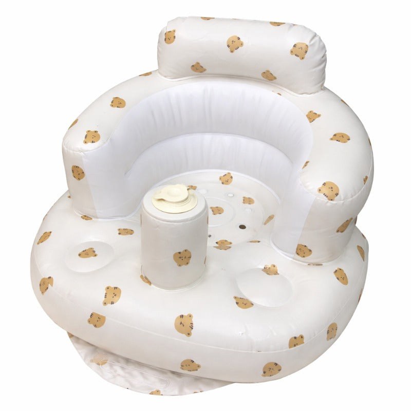 Inflatable baby seat in Tiger pattern