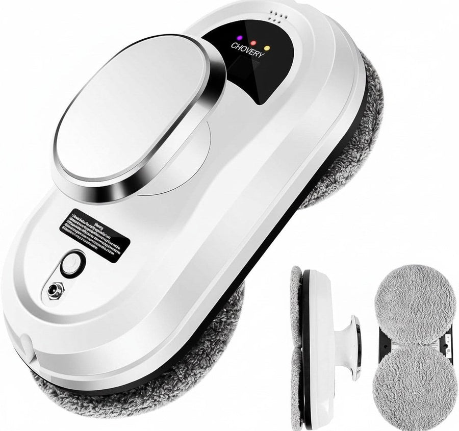 Automatic window cleaning robot with microfiber cloth and remote control