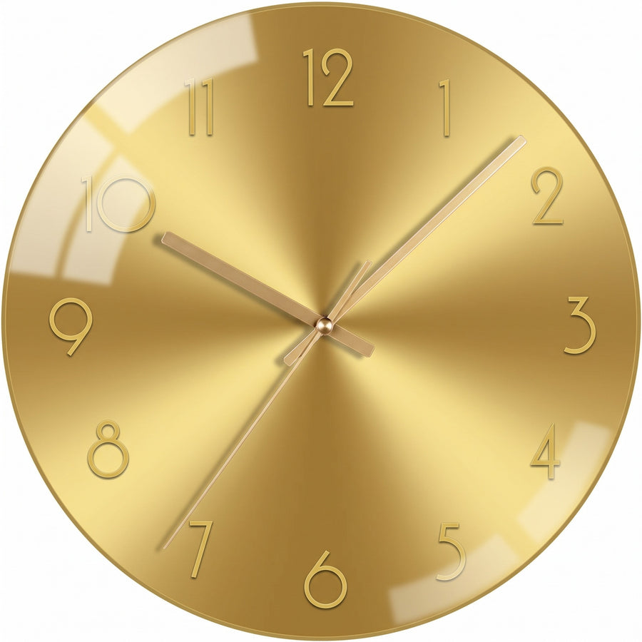 Galaxy Style Wall Clock in gold