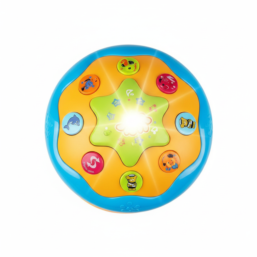 Top view of the ocean projection toy showing buttons and controls