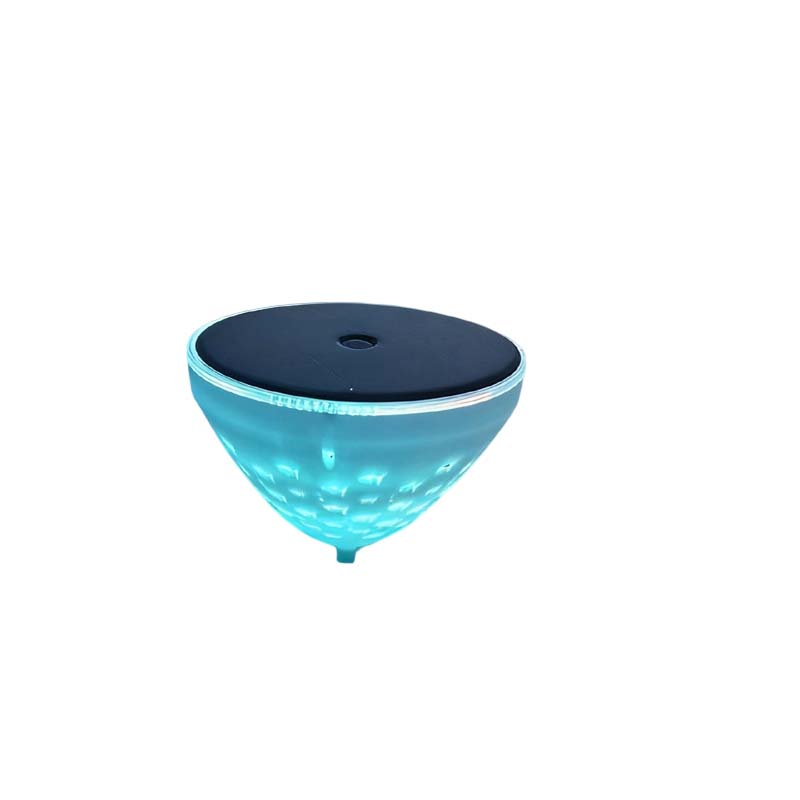 Solar-powered pool light product photo on white background