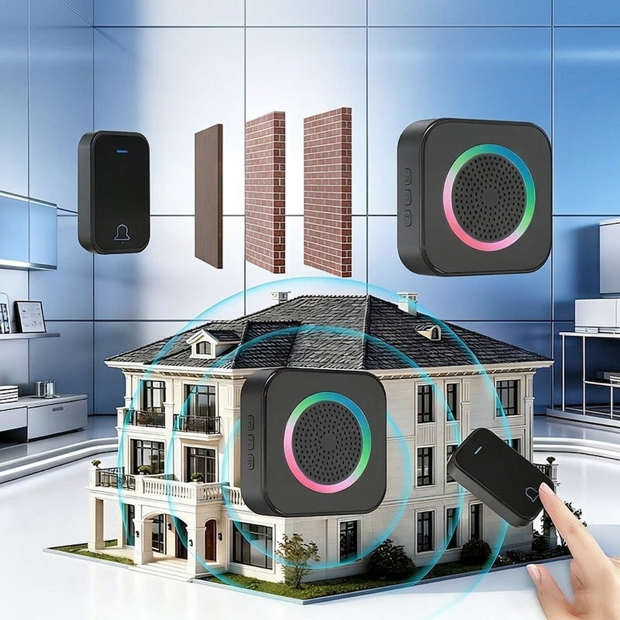 Long-range wireless doorbell - signal passes through walls