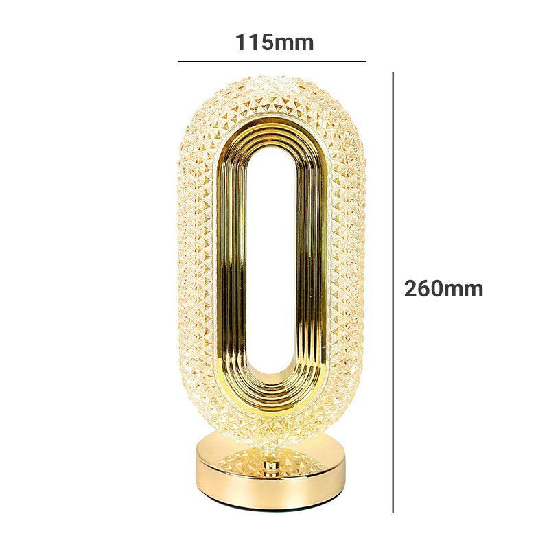 Crystal lamp dimensions – 4.5 x 10 in (115 x 260 mm)