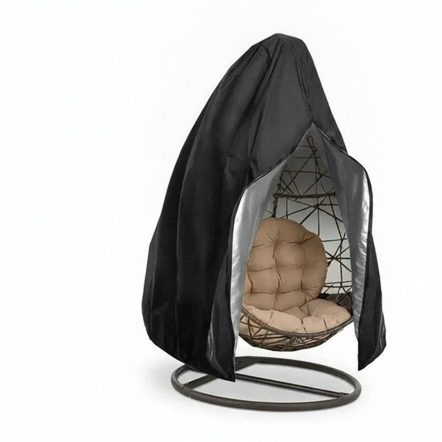 Black hanging egg chair cover without zipper
