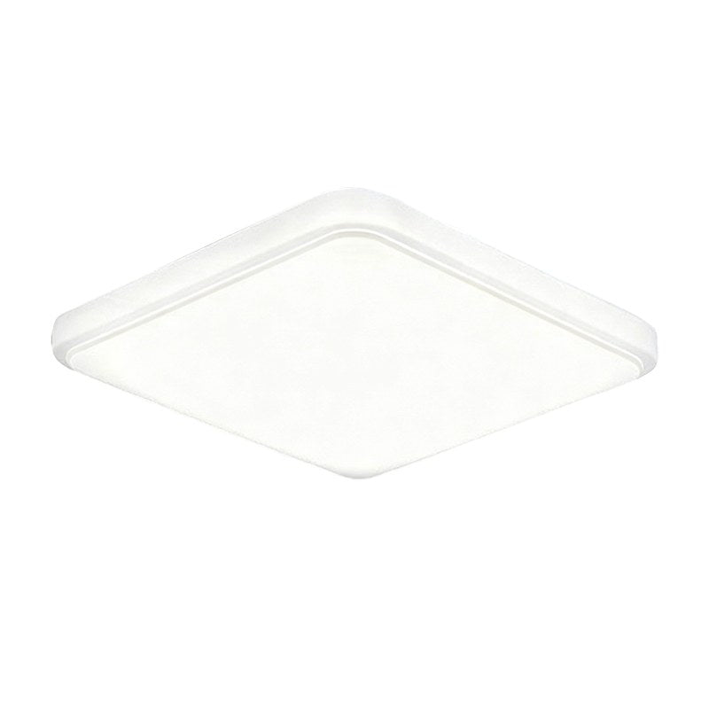 Square LED ceiling light with a white frame