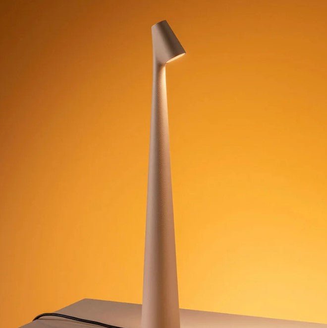Close-up of the lamp's base and switch