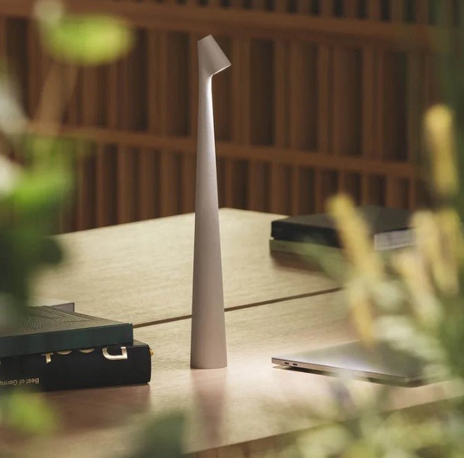 Minimalist LED table lamp with soft ambient glow