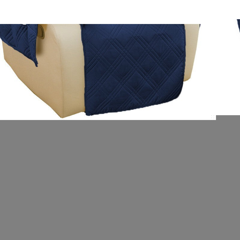Non-slip recliner chair cover in Marinblå (navy blue)