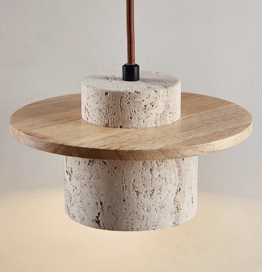 Pendant light shown in a living room setting