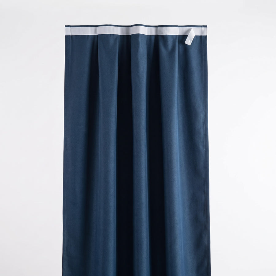 Self-Adhesive Blackout Curtain Panel in dark blue