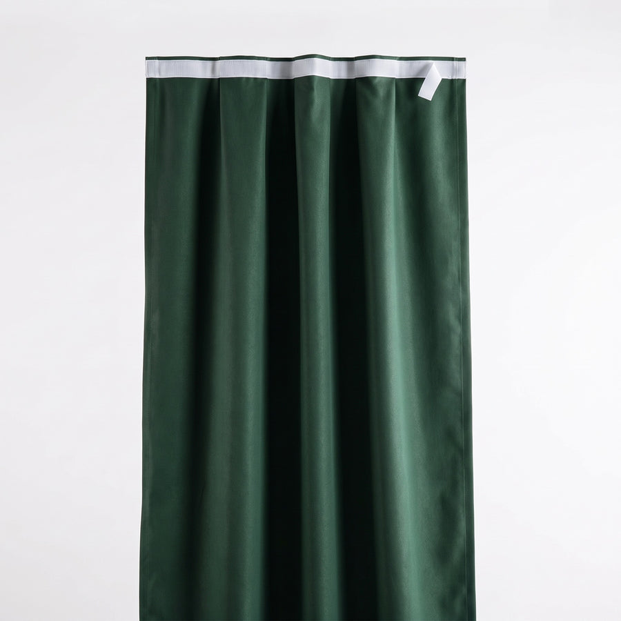 Self-Adhesive Blackout Curtain Panel in dark green