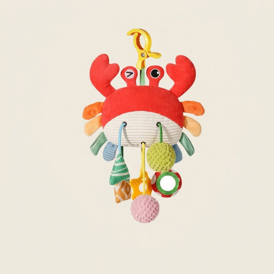 Sensory hanging toy crab design close-up