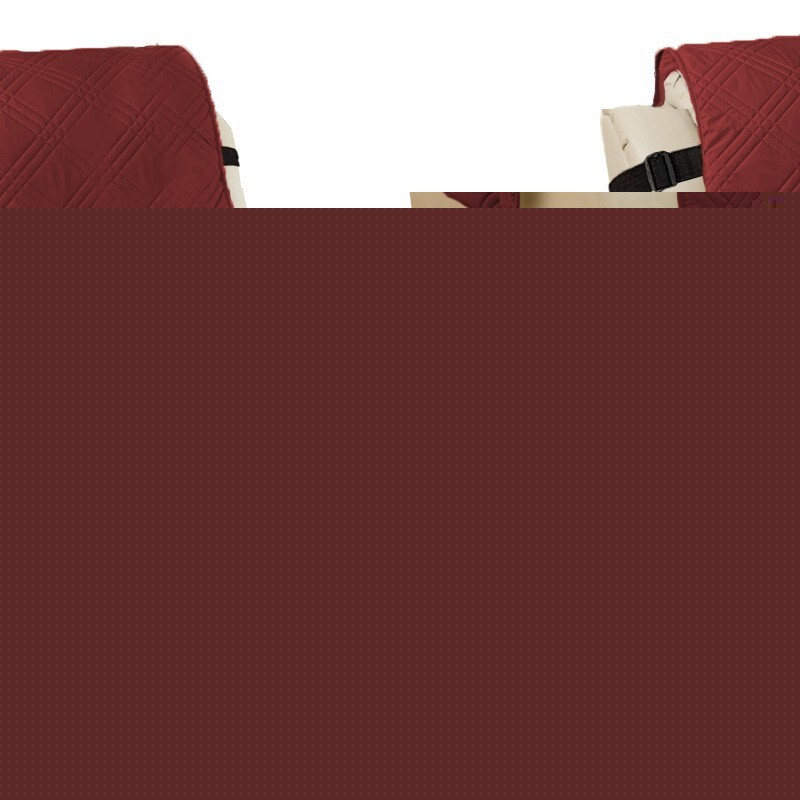 Non-slip recliner chair cover in Vinröd (wine red)